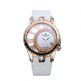 Horlogeband Edox 37008 Leder Wit 19mm